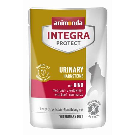 Animonda Integra Protect Urinary 85g Mokra Karma Dla Kota Na Kamienie Nerkowe Z Wołowiną