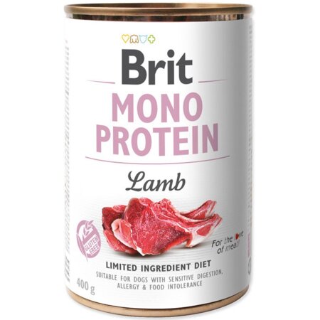 Brit Mono Protein 400g Mokra Karma dla Psów Jagnięcina