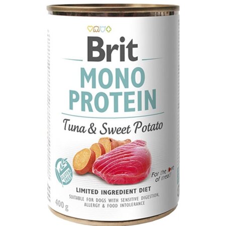 Brit Mono Protein 400g Mokra Karma dla Psów Tuńczyk ze Słodkimi Ziemniakami