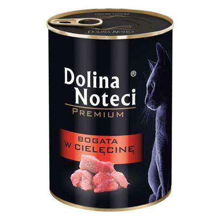 Dolina Noteci PREMIUM 400 g bogata w cielęcinę Mokra karma dla kota