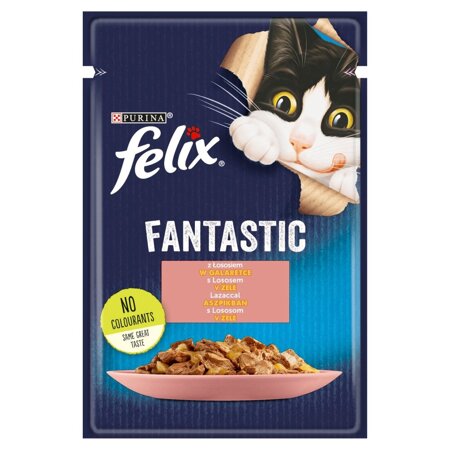 Felix Fantastic Karma Dla Kotów Łosoś W Galaretce Saszetka 85g