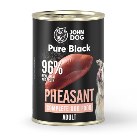 John Dog Karma Mokra Dla Psa Pure Black Bażant Puszka 400g