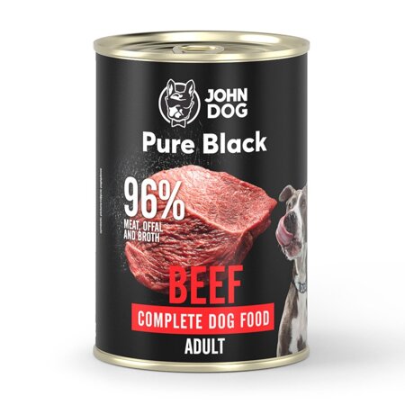 John Dog Karma Mokra Dla Psa Pure Black Wołowina Puszka 400g