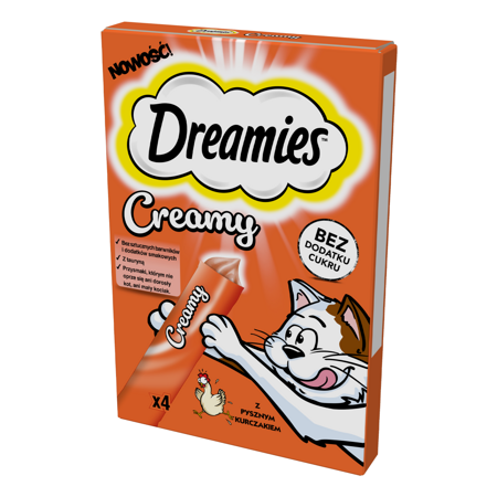 Przysmak Dla Kota Dreamies Z Pysznym Kurczakiem 4x10g