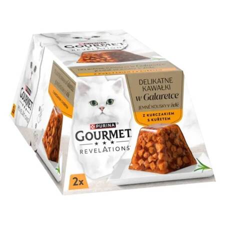 Purina Gourmet Revelations 2x57g Mokra Karma Dla Kota Kurczak W Galaretce