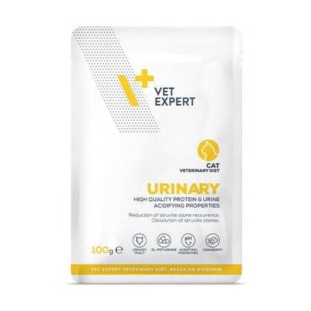 Vet Expert Urinary Mokra Karma Weterynaryjna Dla Kota Z Kurczakiem 100g Drogi Moczowe