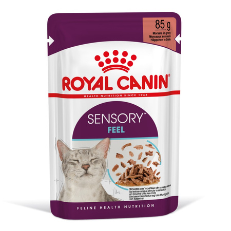 Royal Canin FHN Sensory Feel 12x85g Karma Mokra Kawałki W Sosie Dla Kotów Dorosłych Pobudzająca Percepcje Tekstur