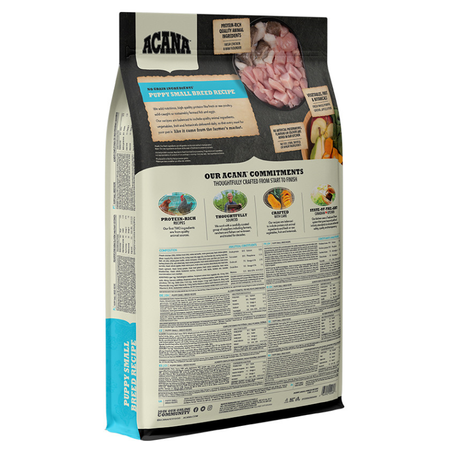 Acana Dog Puppy Small Breed 6kg Sucha Karma Dla Szczeniąt Małych Ras Z Kurczakiem Morszczukiem I Jajami