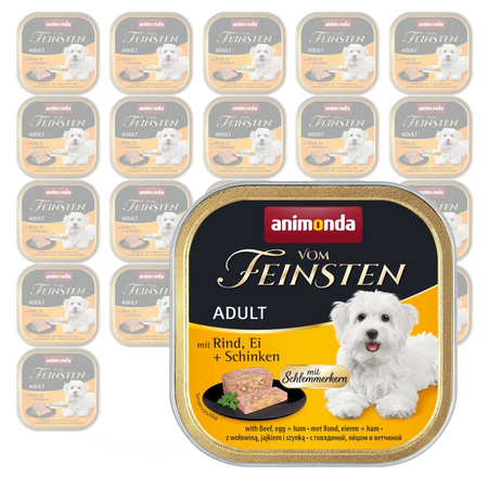 Animonda Vom Feinsten Mokra Karma Dla Psa 22x150g Z Wołowiną Jajkiem I Szynką