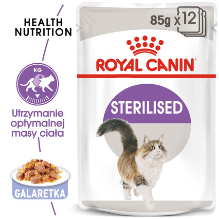 Royal Canin FHN Sterilised W Galaretce 24x85g Mokra Karma Dla Kotów Sterylizowanych