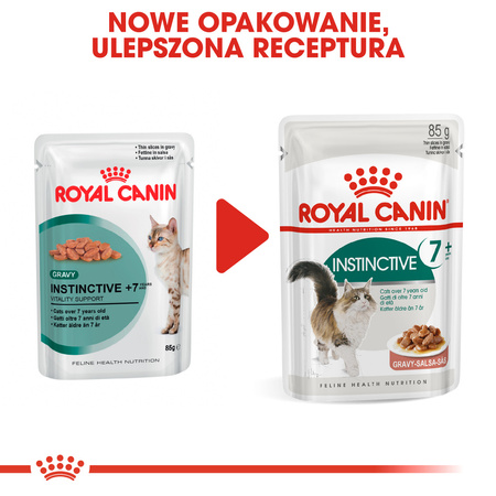 Royal Canin Instinctive +7 w Sosie 6x85g Karma Mokra Dla Kotów Starszych Wybrednych