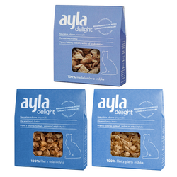 Ayla Delight Mix Filetów z Indyka 3x28g Liofilizowany Przysmak Dla Kota 100% Mięsa