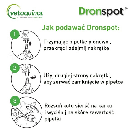 Dronspot Krople Odrobaczające Dla Małych Kotów O Wadze 0,5kg-2,5kg Na Robaki I Pasożyty 2 Pipety