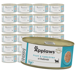 Applaws Cat Mokra Karma Dla Kota 24x70g Filet Z Tuńczyka W Bulionie