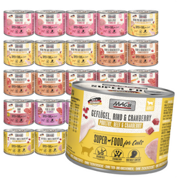 MAC's 24x200g Bezzbożowa Mokra Karma Dla Dorosłych Kotów Mix 6 Smaków