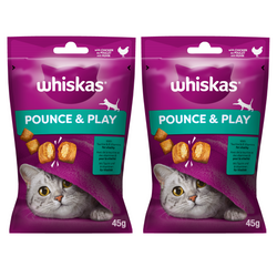 Whiskas Energia I Witalność Przysmak Dla Kota Ciastka Z Kurczakiem 45g 1+1 GRATIS
