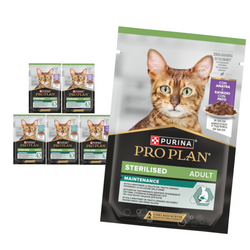 Purina Pro Plan Adult Sterilised Maintenance Mix Smaków 6x85g Mokra Karma Dla Kota Kaczka Indyk Ryba