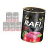 Rafi Cat Adult Bezzbożowa Mokra Karma Dla Kota Z Cielęciną 6x400g
