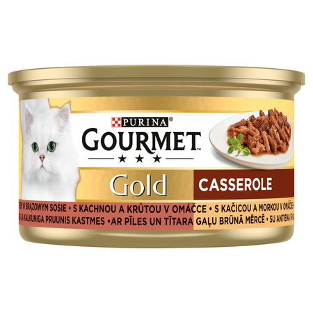 Purina Gourmet Gold Karma Dla Kotów Casserole W Sosie Mus Pasztet Mix Smaków 48x85g