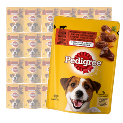 Pedigree Adult 24 Szt. Mokra Karma Dla Psa Kawałki Bogate W Mieszankę Wołowiny I Wątróbki W Galaretce
