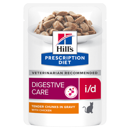 Hill's Prescription Diet i/d Digestive Care 85g Mokra Karma W Sosie Z Kurczakiem Dla Kota Wsparcie Układu Pokarmowego