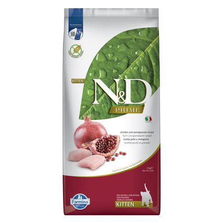 Farmina N&D Cat Prime Chicken Pomegranate Kitten 10kg Sucha Karma Dla Kociąt Kurczak z Granatem