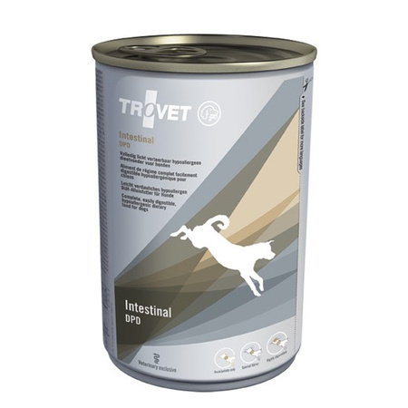 Trovet Intestinal DPD Duck 6x400g Dietetyczna Morka Karma Z Kaczką Dla Psa Z Nietolerancją Pokarmową Alergią I Zaburzeniami Żołądka 