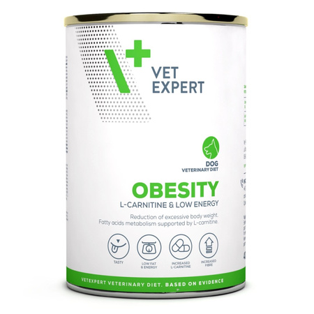 Vet Expert Obesity Mokra Karma Weterynaryjna Dla Psa Kurczak Z Jagnięciną 6x400g Redukcja Masy Ciała