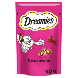 Dreamies z Wyśmienitą Wołowiną 60g Przysmaki dla kota
