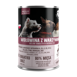 Mokra Karma Dla Psa PetRepublic Kawałki W Sosie Wołowina 400g