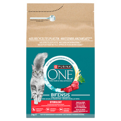 Purina ONE Bifensis Sterilcat 3kg Sucha Karma z Wołowiną Dla Kota Sterylizowanego