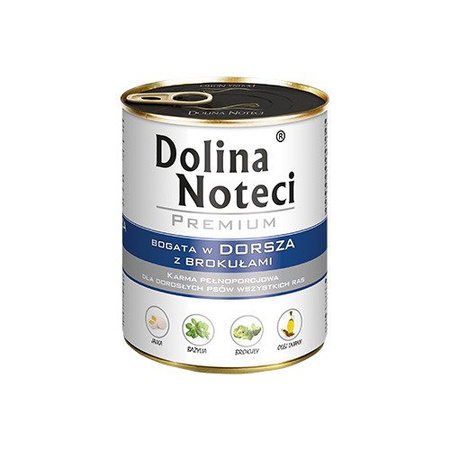 Dolina Noteci Premium Bogata W Dorsza Z Brokułami Puszka 20x800g Mokra Karma Dla Psa