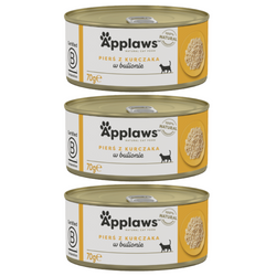 Applaws Cat Mokra Karma Dla Kota 3x70g Pierś Z Kurczaka W Bulionie