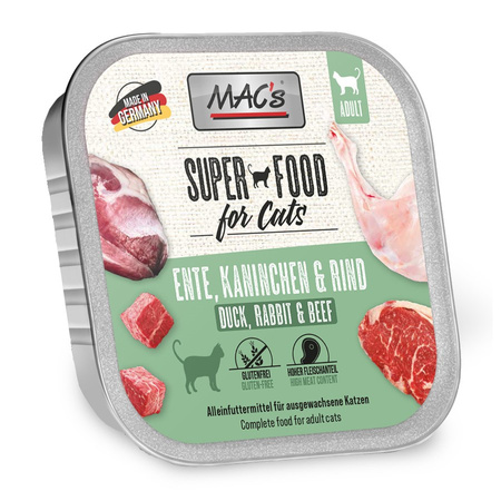 MAC's Tacka 16x100g Bezzbożowa Mokra Karma Dla Kota Mix Smaków Superfood