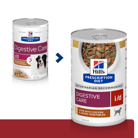 Hill's Prescription Diet i/d Digestive Care 354g Mokra Karma Dla Psa Gulasz Z Kurczakiem Wsparcie Układu Pokarmowego