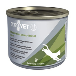 Trovet Hypoallergenic HRD 200g Lekkostrawna Mokra Karma Dietetyczna z Koniną Dla Kotów z Nadwrażliwością Pokarmową