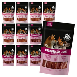 PetRepublic Przysmak Dla Psa 12x100g Suszone Piersi Z Kaczki I Kurczaka