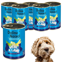 Dolina Noteci Superfood Cielęcina Z Jagnieciną Mokra Karma Dla Psa 6x400g