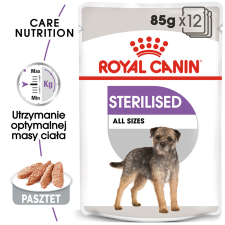 Royal Canin CCN Sterilised 85g Karma Mokra Pasztet Dla Psów Dorosłych Sterylizowanych