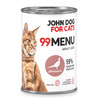 John Dog for Cats 99 Menu Mokra Karma Dla Dorosłych Kotów Z Bażantem 24x400g