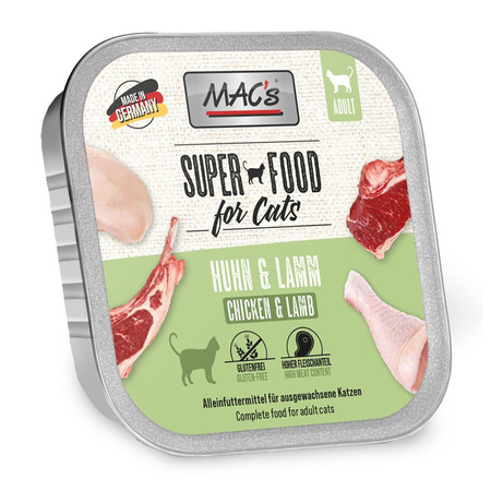 MAC's Tacka 8x100g Bezzbożowa Mokra Karma Dla Kota Mix Smaków Superfood