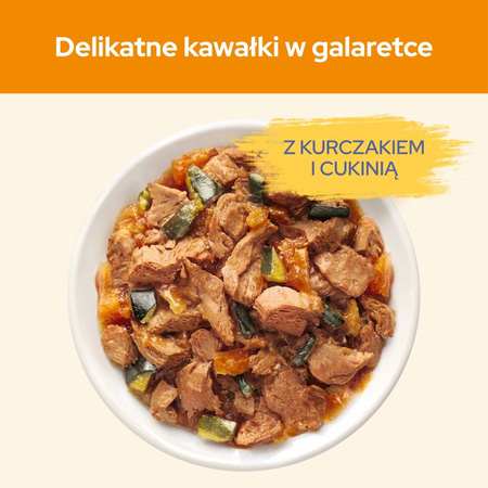 Purina Cat Chow Adult 10x85g Mokra Karma Dla Kotów Z Kurczakiem I Cukinią W Galaretce