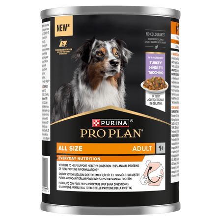 Purina Pro Plan Everyday Nutrition All Size Adult 24x400g Mokra Karma Dla Psa Bogata w Indyka w Galaretce