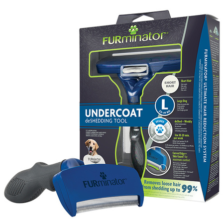 FURminator L Dla Dużych Psów Krótkowłosych - Szczotka do Sierści