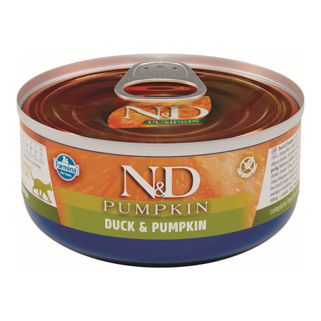 Farmina N&D Cat Duck & Pumpkin 12x70g Mokra Karma Dla Kota Kaczka z Dynią