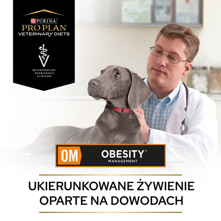 Purina Pro Plan Veterinary Diets Canine OM Obesity Management Sucha Karma Dla Psa 3kg Redukcja Masy Ciała