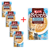 Inaba Cat Ciao Broth 4+1 (5x40g) Uzupełniająca Karma Dla Kota Bulion z Kurczakiem i Przegrzebkami