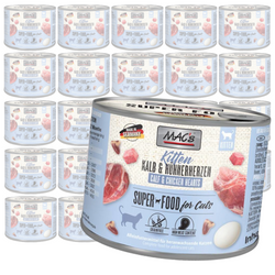 MAC's Kitten Mokra Karma Dla Kociąt Cielęcina Serca Drobiowe 24x200g