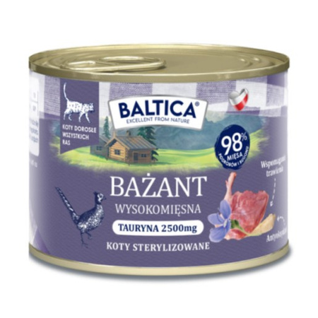 Baltica Smaki Regionów Mix Smaków 24x185g Bezzbożowa Mokra Karma Dla Kotów Sterylizowanych