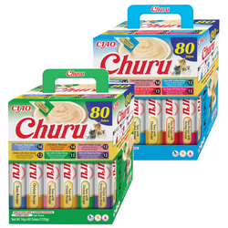 Inaba Cat Churu 160x14g (2240g) Kremowy Przysmak Dla Kota Pasta Mix Smaków z Tuńczykiem i Kurczakiem